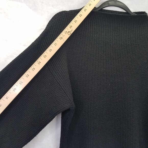 LINE & DOT Revolve Sweater Women's S Black Balloon Sleeve Pullover Rib Knit - Picture 13 of 15
